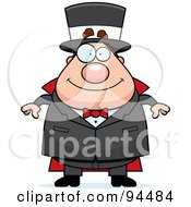 Poster, Art Print Of Plump Magician Standing And Facing Front