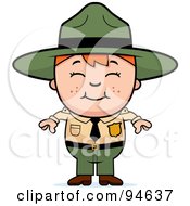 Poster, Art Print Of Little Forest Ranger Boy
