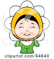 Poster, Art Print Of Cute Asian Girl In A Flower Costume