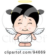 Cute Asian Angel Girl