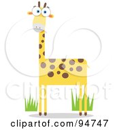 Poster, Art Print Of Square Bodied Wild Giraffe