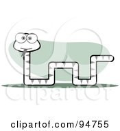 Royalty Free RF Clipart Illustration Of A Square Bodied Snake by Qiun