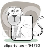 Royalty Free RF Clipart Illustration Of A Square Bodied Monkey