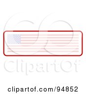 Royalty Free RF Clipart Illustration Of A Faded Long American Flag Banner
