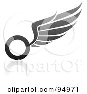 Black And Gray Wing Logo Design Or App Icon - 8