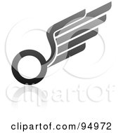 Black And Gray Wing Logo Design Or App Icon - 9