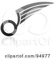 Black And Gray Wing Logo Design Or App Icon - 5
