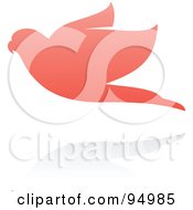 Royalty Free RF Clipart Illustration Of A Pink Parrot Logo Design Or App Icon 2