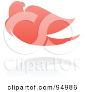 Royalty Free RF Clipart Illustration Of A Pink Parrot Logo Design Or App Icon 3