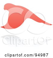 Royalty Free RF Clipart Illustration Of A Pink Parrot Logo Design Or App Icon 1