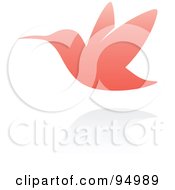 Pink Hummingbird Logo Design Or App Icon - 2
