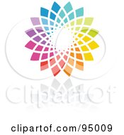 Poster, Art Print Of Rainbow Circle Logo Design Or App Icon - 14