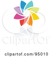 Rainbow Circle Logo Design Or App Icon - 12