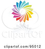 Rainbow Circle Logo Design Or App Icon - 9