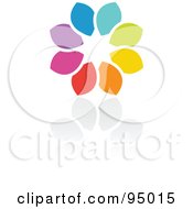 Rainbow Circle Logo Design Or App Icon - 3