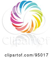 Poster, Art Print Of Rainbow Circle Logo Design Or App Icon - 15