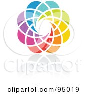 Poster, Art Print Of Rainbow Circle Logo Design Or App Icon - 16