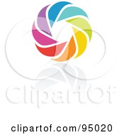 Rainbow Circle Logo Design Or App Icon - 10
