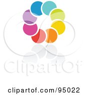 Poster, Art Print Of Rainbow Circle Logo Design Or App Icon - 8