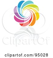 Poster, Art Print Of Rainbow Circle Logo Design Or App Icon - 4