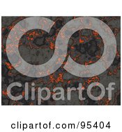 Poster, Art Print Of Background Of Hot Lava Hardening