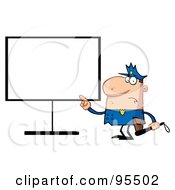 Poster, Art Print Of Police Man Pointing To A Blank Sign