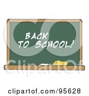 Poster, Art Print Of Back To School Chalkboard In A Classroom