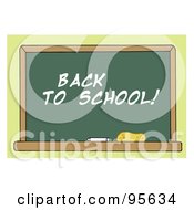 Poster, Art Print Of Back To School Chalkboard In A Class Room