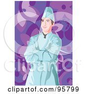 Royalty Free RF Clipart Illustration Of A Male Professional Chef 14 by mayawizard101