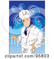 Royalty Free RF Clipart Illustration Of A Male Professional Chef 6