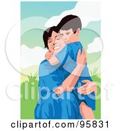 Poster, Art Print Of Loving Mom With Child - 4