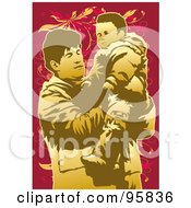 Poster, Art Print Of Dad Holding Child - 5