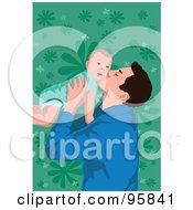 Poster, Art Print Of Dad With Baby - 1