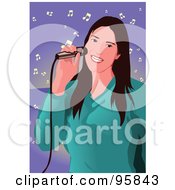 Poster, Art Print Of Performing Female Singer - 2