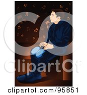 Poster, Art Print Of Bongo Drum Player - 3