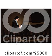 Royalty Free RF Clipart Illustration Of A Professional Pianist 2