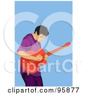 Poster, Art Print Of Guitarist Guy - 5