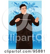 Royalty Free RF Clipart Illustration Of A Professional Music Conductor 4 by mayawizard101
