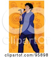 Poster, Art Print Of Performing Male Singer - 21