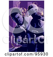 Royalty Free RF Clipart Illustration Of A Working Sculpture Artist 5