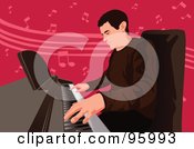 Royalty Free RF Clipart Illustration Of A Professional Pianist 1 by mayawizard101
