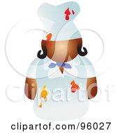 Poster, Art Print Of Faceless Female Chef With Food Splattered On Her Uniform