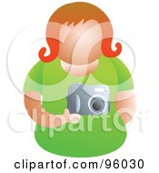 Poster, Art Print Of Faceless Woman Holding A Camera