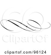 Royalty Free RF Clipart Illustration Of A Black Elegant Border Design Element Version 2 by BestVector #COLLC96124-0144