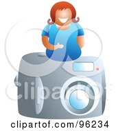 Poster, Art Print Of Happy Woman On Top Of A Camera