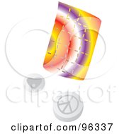 Royalty Free RF Clipart Illustration Of A Psychedelic Poster Heart And Peace Symbol