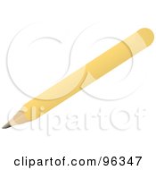 Poster, Art Print Of Diagonal Yellow Pencil