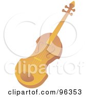 Royalty Free RF Clipart Illustration Of A Fiddle Violin Or Viola by Rasmussen Images
