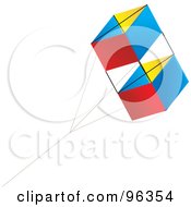 Poster, Art Print Of Colorful Kite Flying In The Wind - 6