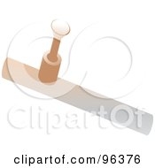 Royalty Free RF Clipart Illustration Of A Brown Pipe